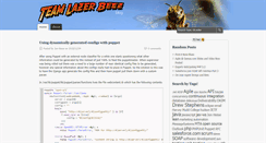 Desktop Screenshot of blog.teamlazerbeez.com